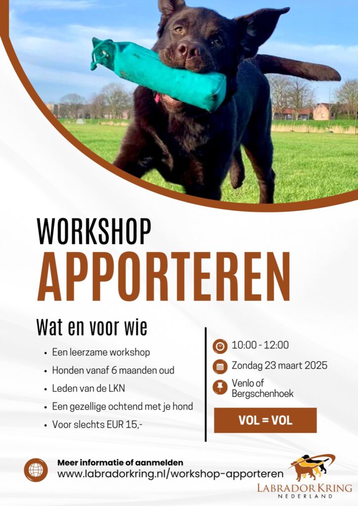 Workshop Apporteren kan je leren